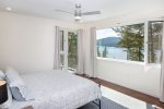 Enjoy views of Whitefish Lake from the home`s master bedroom.